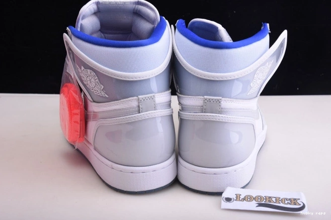 Rep Husky Jordan Racer Blue High CK6637-104 Air White Retro Zoom 1 0709